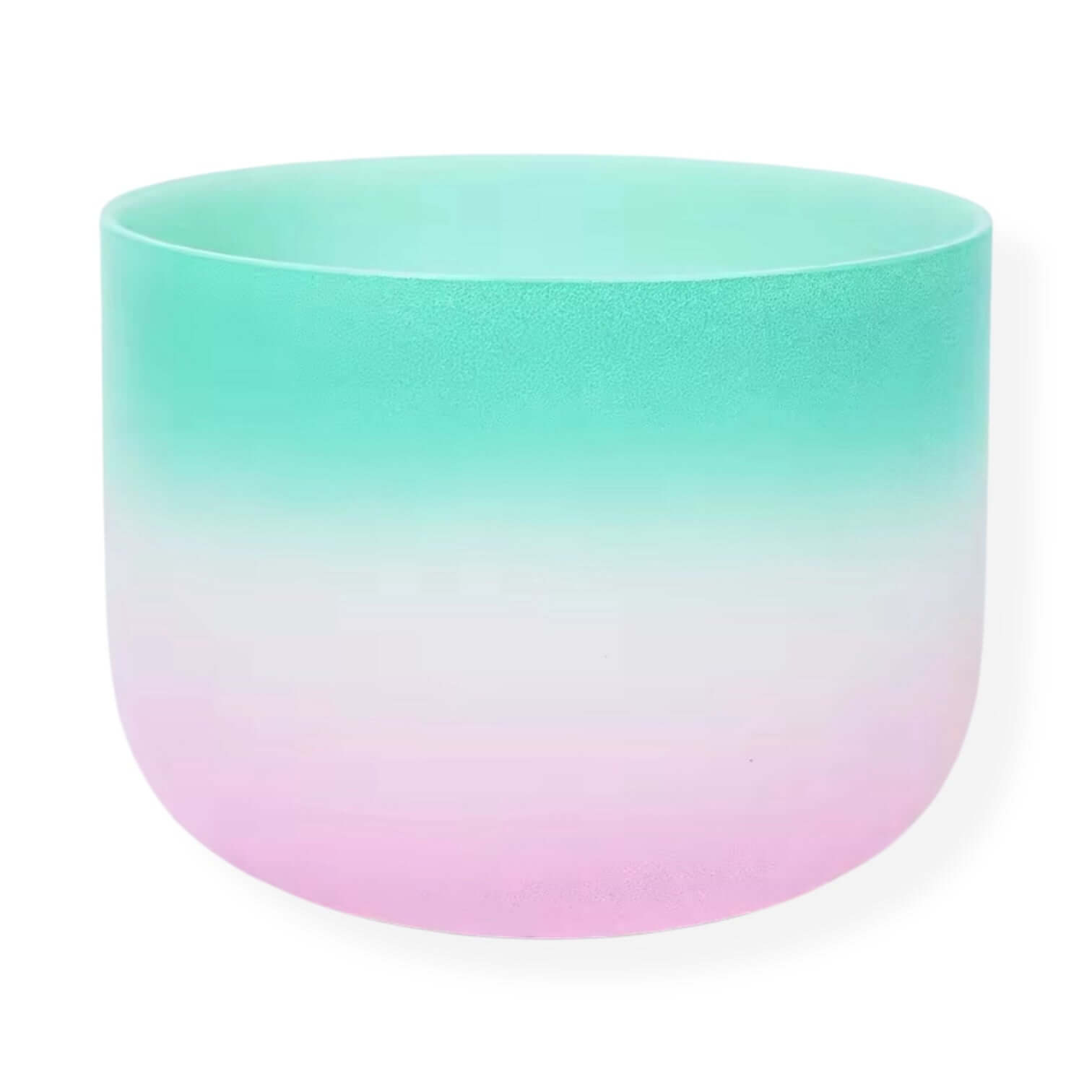 Rose & Green 8” Crystal Singing Bowl